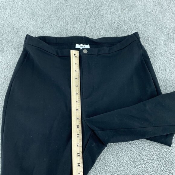 Black Flared Pants Womens Size L By Bar III Rayon Blend Stretchy 1046 - Picture 5 of 10